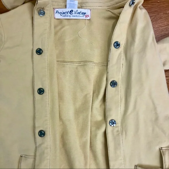 Project E Cream Button-Up Jacket - Picture 6 of 10